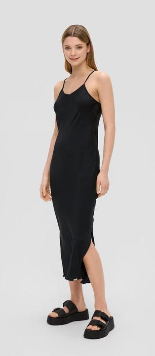 Image du produit s.Oliver Kleid Fliessendes Satinkleid mit Spaghetti-Trägern (38)
