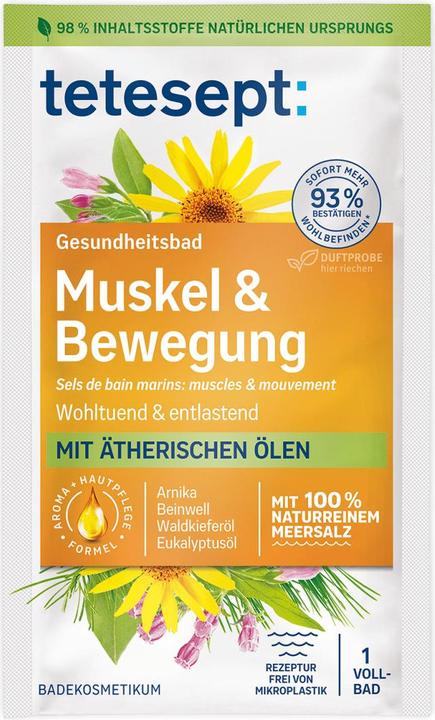 Actual product image Tetesept Sea Salt Muscle & Exercise 80g (Bath salts)