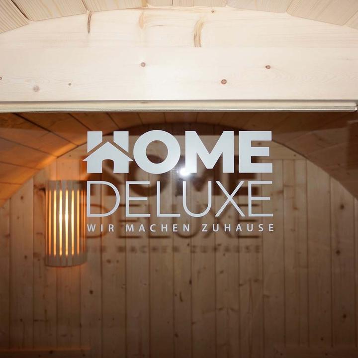 Actual product image Home Deluxe Outdoor sauna barrel sauna AQUILA DELUXE L- 195 x 220 cm for 4 persons - Sauna with 8kW heater