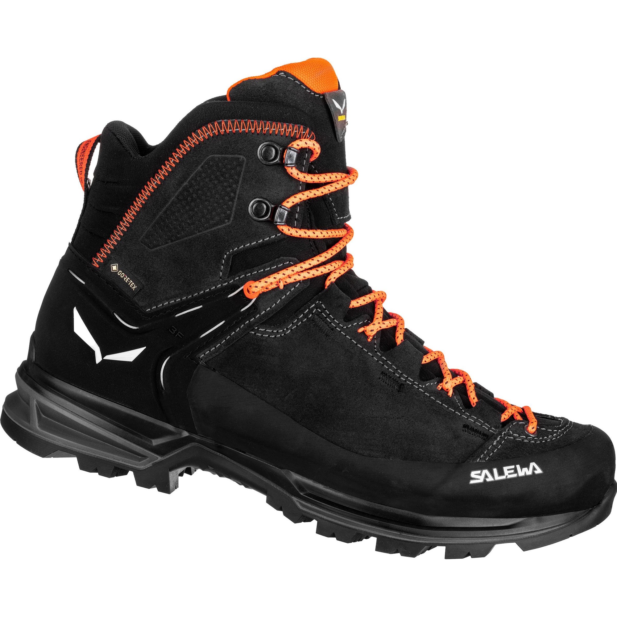 Salewa, Herren, Wanderschuhe, Mountain Trainer 2 Mid Gore-Tex Schuh (47), Schwarz