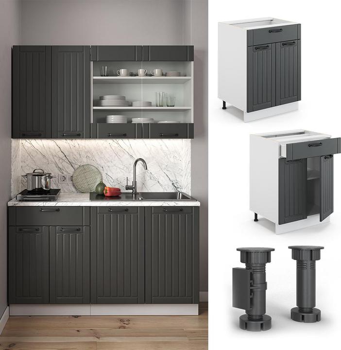 Actual product image Vicco Fame-Line with drawer, AP oak (60 x 60 x 81.5 cm)