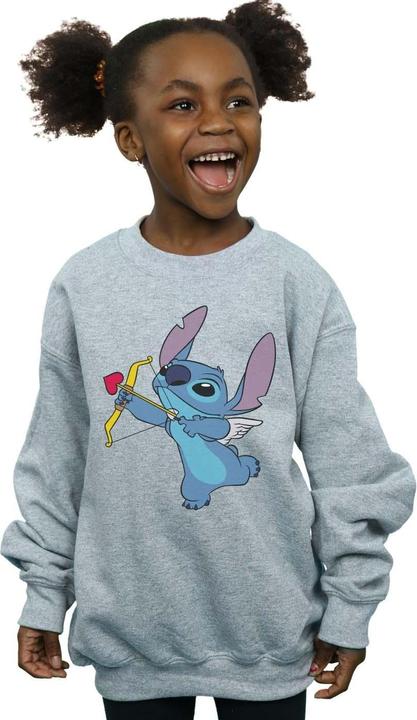 Produktbild Disney Lilo And Stitch Stitch Cupid Valentines Sweatshirt Mädchen (104)