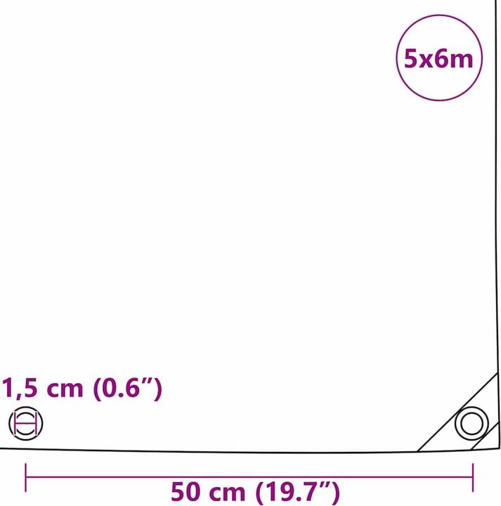 Immagine prodotto vidaXL Planenschutz (5 x 6 m)
