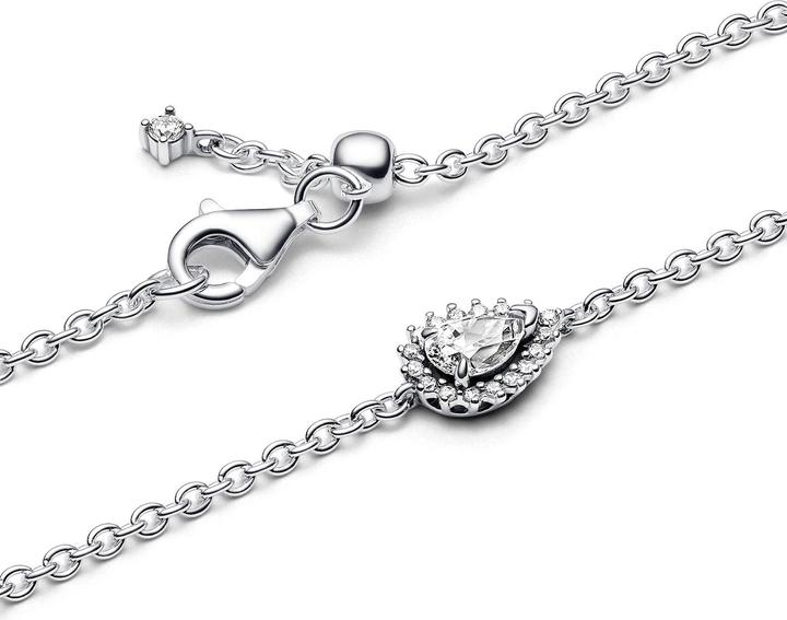 Actual product image Pandora Sparkling Pear Wreath Link Bracelet (16 cm, Silver 925)