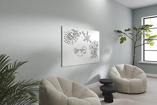 Image du produit kaiserkraft Tableau blanc sans cadre (148 x 98 cm)