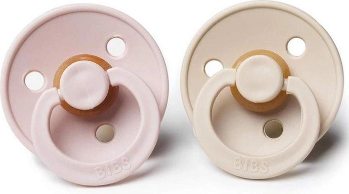 Actual product image Bibs 2-PACK S BLUSH & VANILLA Smoczek Uspokajający kauczuk Hevea (2x, 0 - 6 Months)