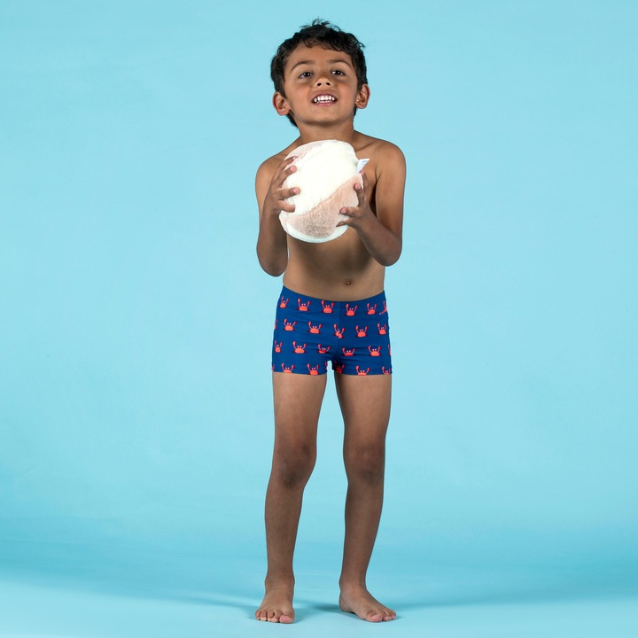 Produktbild Nabaiji Boxer-Badehose Babys/Kleinkinder -bedruckt Krebse blau (122)