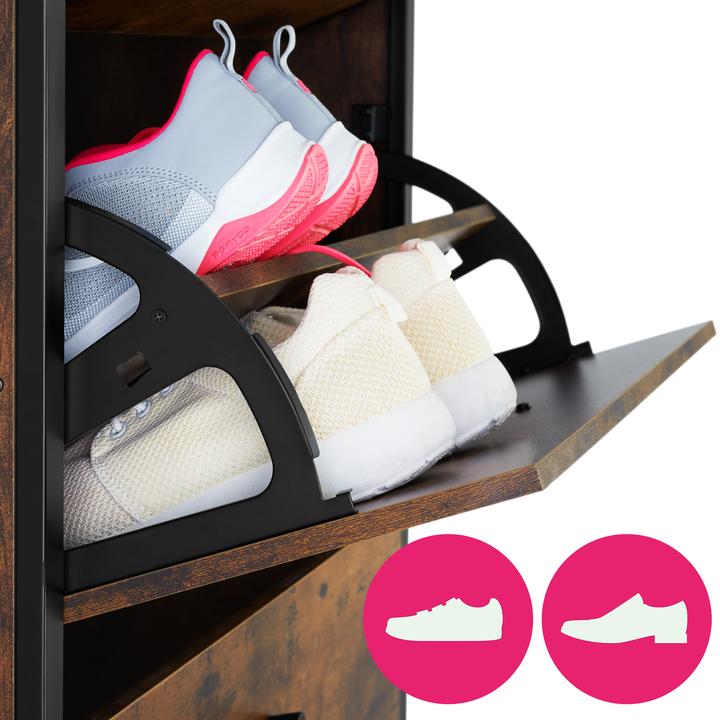 Produktbild tectake Schuhregal (32 x 61 x 130 cm)