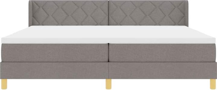 Produktbild VidaXL Boxspringbett Mit Matratze Stoff Taupe (200 x 200 cm)