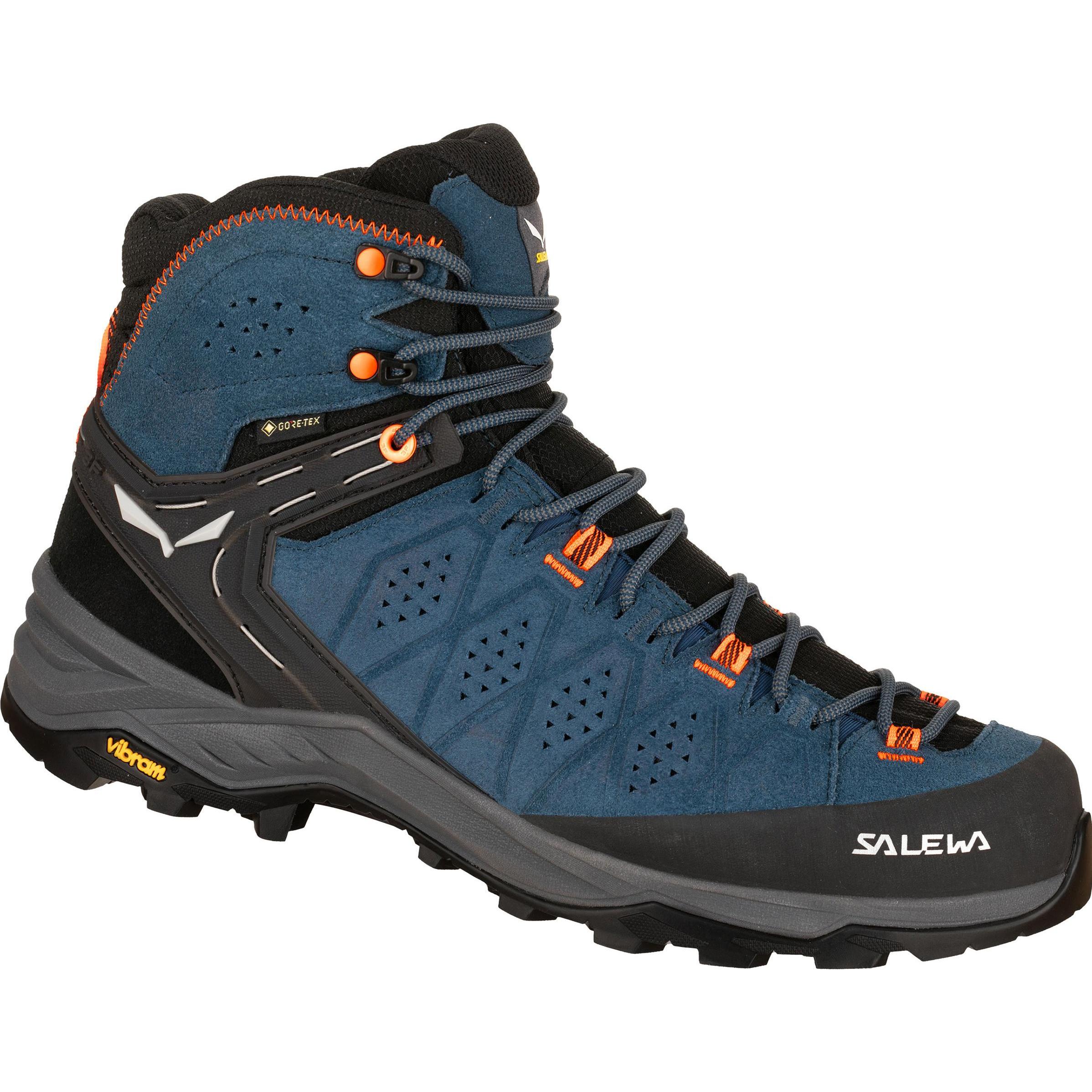 Salewa, Herren, Wanderschuhe, Alp Trainer 2 Mid GORE-TEX Schuh (46.5), Blau