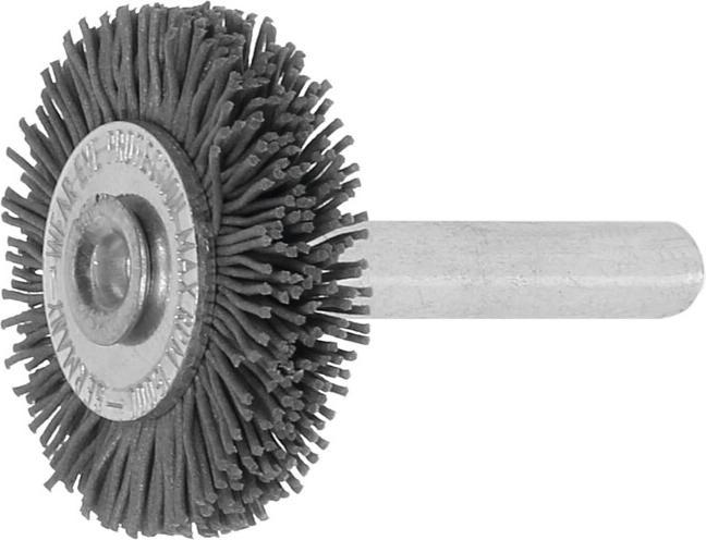 Actual product image Lessmann Round brush dm 30 mm shank 6 mm SiC abrasive filaments gran. 320 6 mm 18000 min-¹ (320)