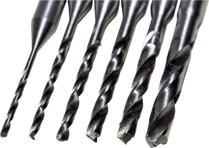 Actual product image RoNa HSS metal twist drill set 6t (1 mm, 0.8 mm, 1.3 mm, 1.5 mm, 2 mm, 0.6 mm)