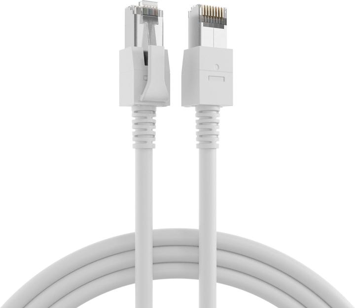 Produktbild EFB Elektronik Hersteller: RJ45 Patchkabel S/FTP, Cat.6A, VC LED, 5m, weiss Das geschirmte Cat.6A... (S/FTP, CAT6a, 5 m)