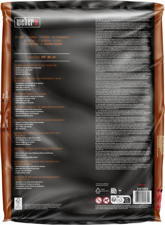 Immagine prodotto Weber SmokeFire Holzpellets Eiche - 8 kg FSC (8 kg)