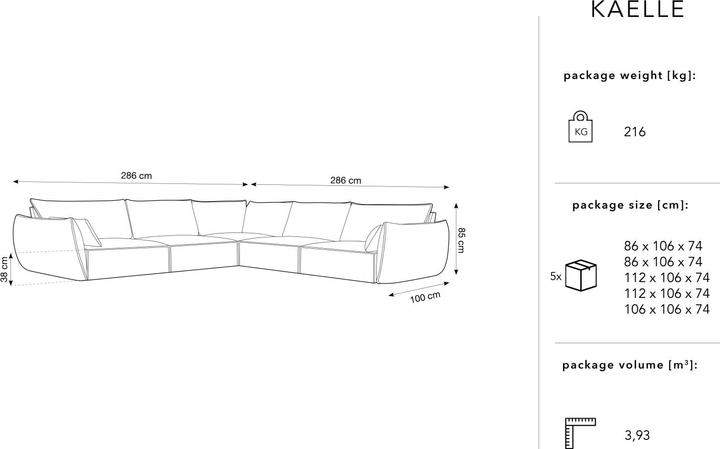 Produktbild Micadoni Kaelle (Ecksofa)