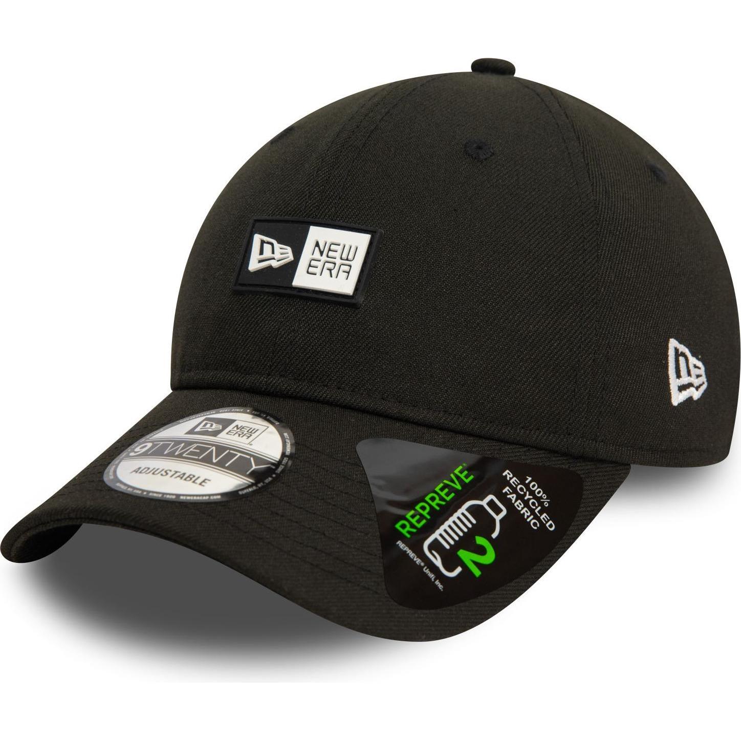 New Era, Herren, Cap, 9Twenty Strapback Cap - SILICON PATCH schwarz, Schwarz, (One Size)