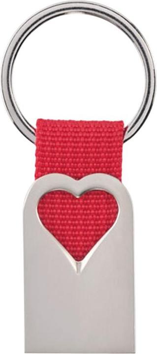 Actual product image MidOcean Bonheur Heart Metal Keyring