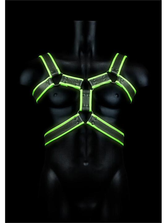 Actual product image Ouch! Body Harness - Glow in the Dark L/XL