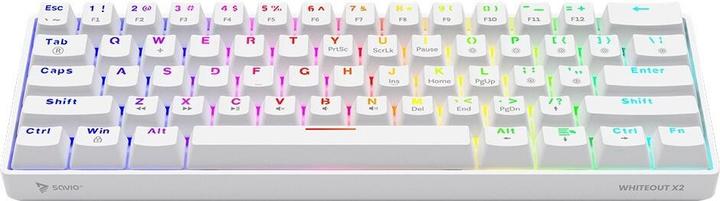 Actual product image Savio Whiteout X2 Peach (Eng. Int., Cable)