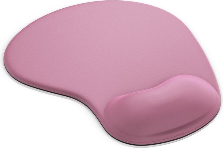 Actual product image CSL Mouse pad with gel cushion & wrist rest, comfort office mouse mat, dark pink