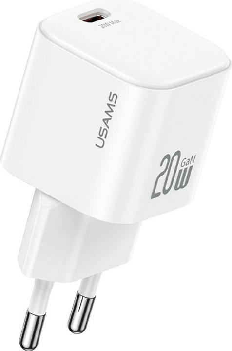 Produktbild Usams Wall Charger JO Series CC260 20W USB-C + 1m USB-C/USB-C Cable White (20 W)