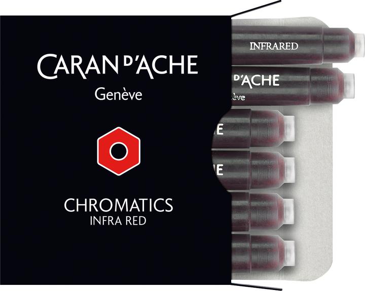 Produktbild Caran d'Ache Chromatics Tintenpatronen (Rot, 0.50 mm, 6 Stk.)