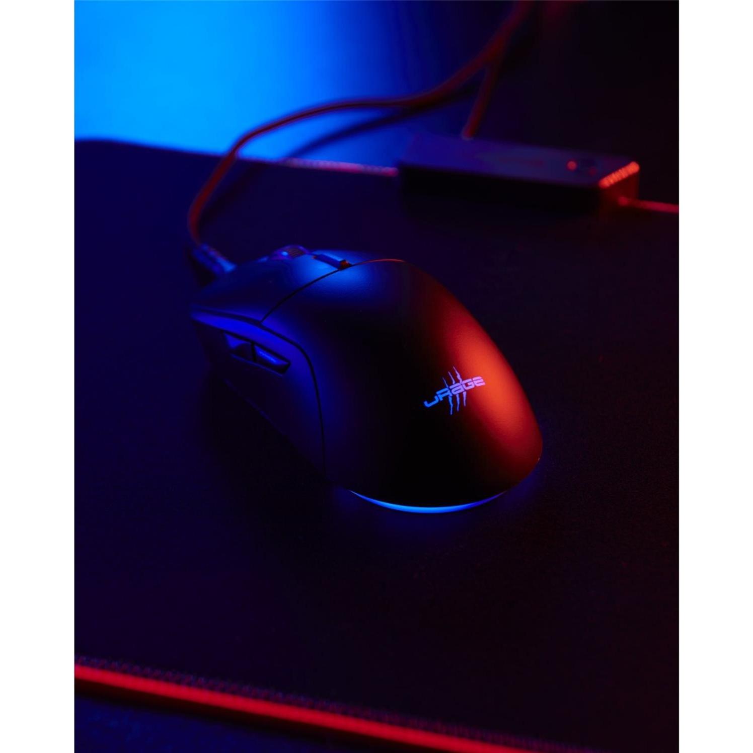 Thumbnail - Urage Gaming-Maus Reaper 250, Schwarz (Kabelgebunden), Maus, Schwarz