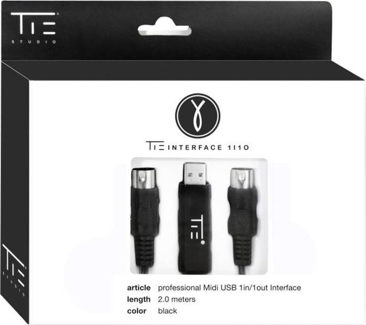 Actual product image TIE Studio MIDI 1i1o (USB)