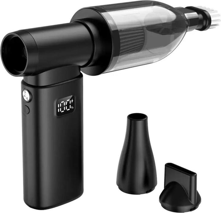 Produktbild Porodo 2 IN 1 Gebläse + Vakuum 4000mAh* 2 Stück Typ-C - Schwarz