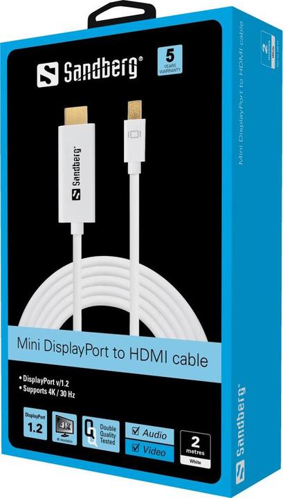 Produktbild Sandberg Mini DisplayPort — HDMI (Typ A) (2 m)