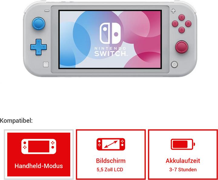 Actual product image Nintendo Switch Lite - Zacian and Zamazenta Edition