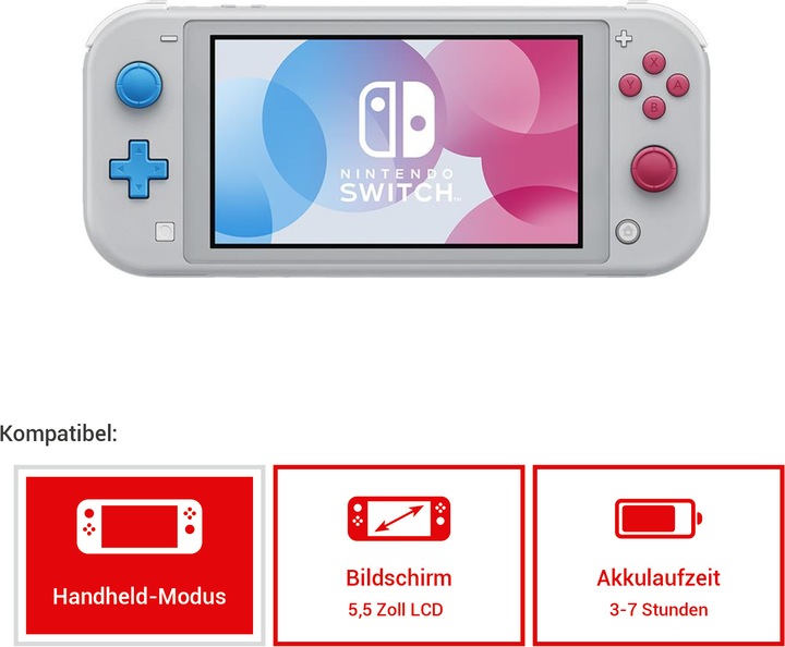 Actual product image Nintendo Switch Lite - Zacian and Zamazenta Edition