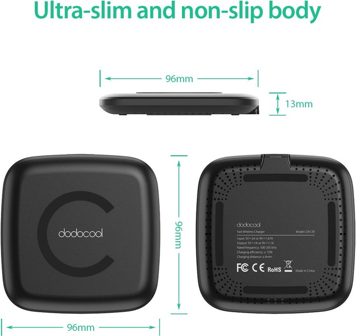 Actual product image Dodocool DA128 Wireless Charger (10 W)