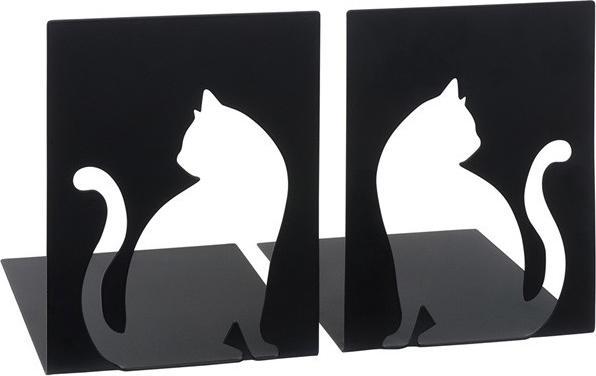 Produktbild Buchstützen Katze 2er-S. schwarz