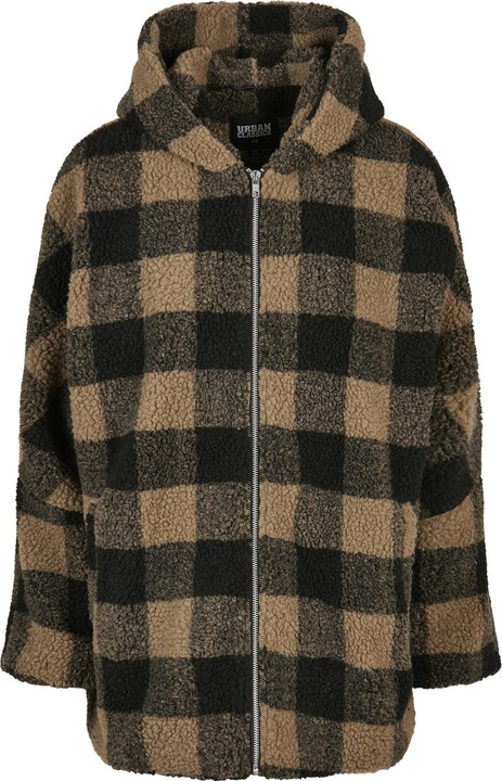 Image du produit Urban Classics Ladies Hooded Oversized Check Sherpa Jacket (3XL)