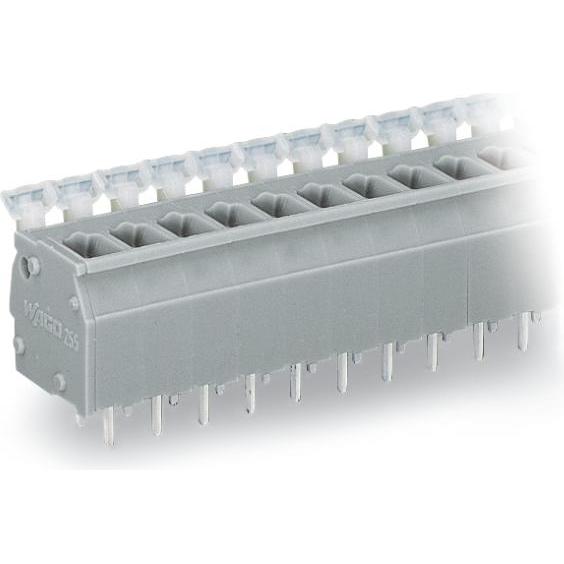 20x Wago 255-410 Klemmenleiste fÃ¼r Leiterplatten 0,08-2,5 qmm grau, Elektronikzubehör + Gehäuse, Grau