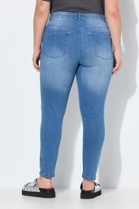 Actual product image Angel of Style Irma jeans, slim fit, allover print, 5-pocket (50)