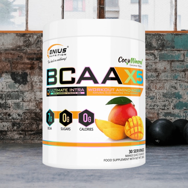 Actual product image Genius Nutrition BCAA-X5 (Mango, 1 pcs., 460 g)
