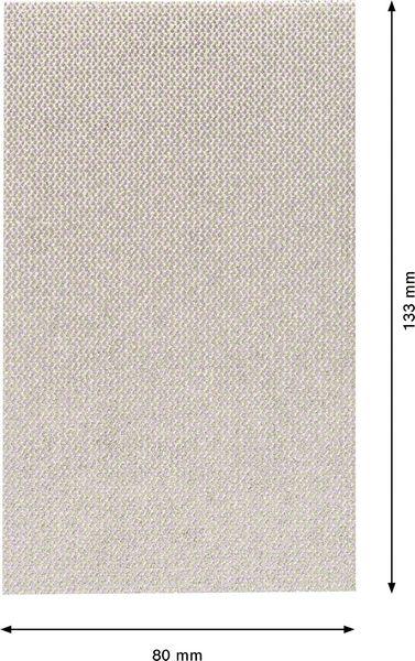 Produktbild Bosch Professional Zubehör EXPERT M480 Schleifnetz, 80 x 133 mm, G 80, 50 Stück (80 Gew)