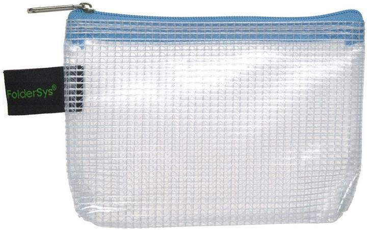 Foldersys Sachet zippé A7 transparent/bleu clair 0,20 cm (A7, 1 x)