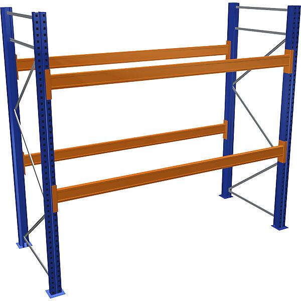 Actual product image Basic pallet racking depth 1100 mm