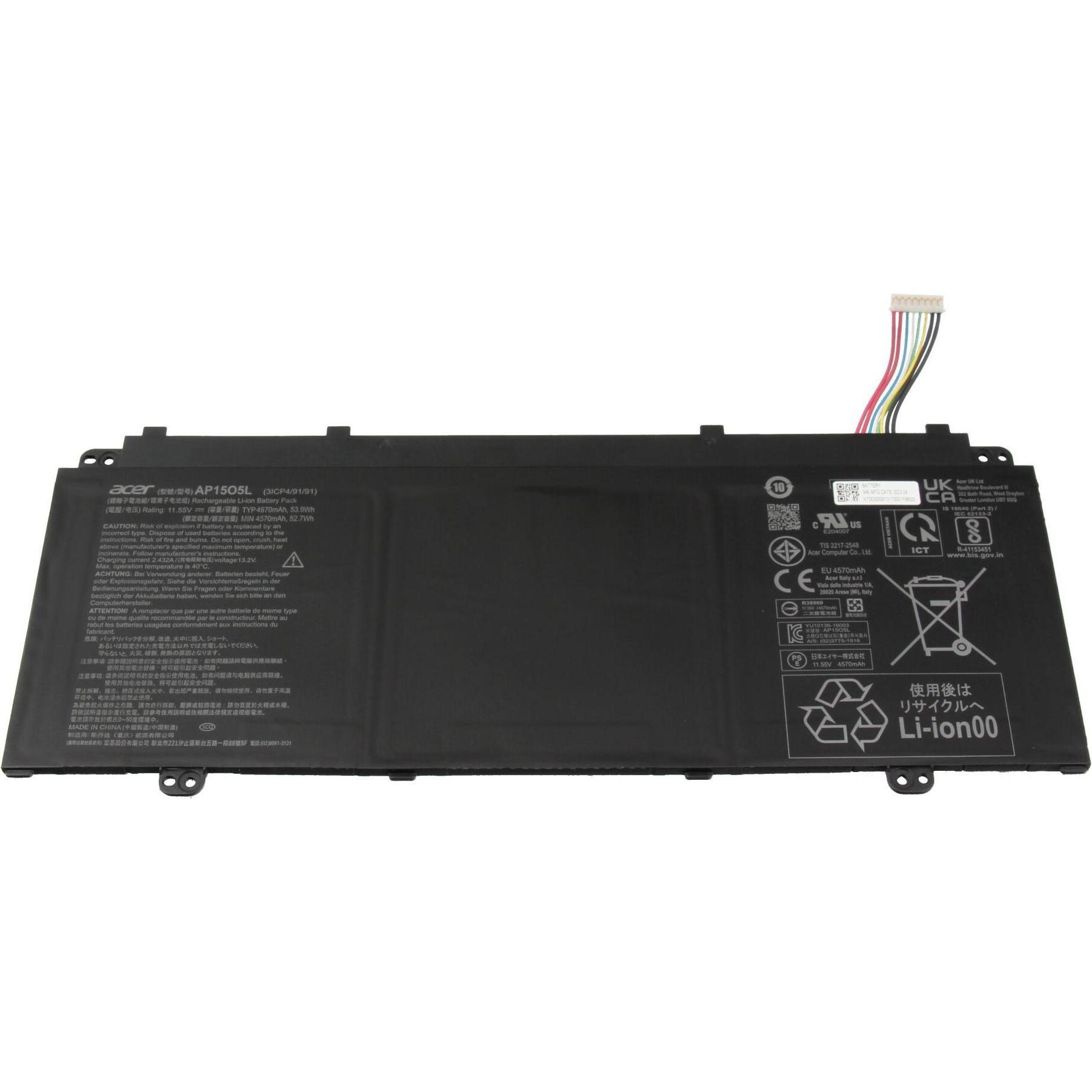 Acer AP15O5L (3 Zellen, 4670 mAh), Notebook Akku