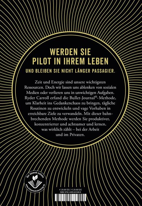 Actual product image Die Bullet-Journal-Methode (German, Ryder Carroll, 2018)