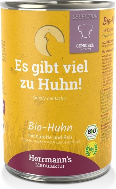 Actual product image Herrmanns Huhn mit Karotte und Reis (Adult, 6 pcs., 400 g)