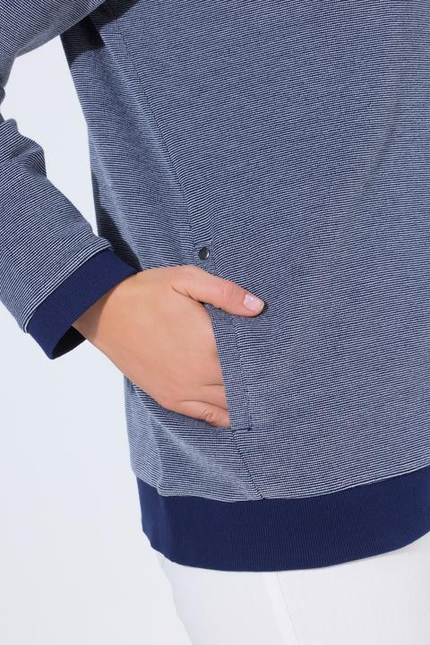 Produktbild Ulla Popken Sweatjacke, Struktur, Kapuze, Langarm (50, 52)