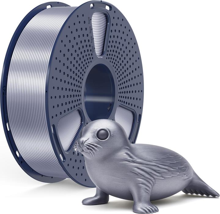 Immagine prodotto Inkolor 3D Filament Silk PLA+ Silber (PLA+, 1.75 mm, Argento)