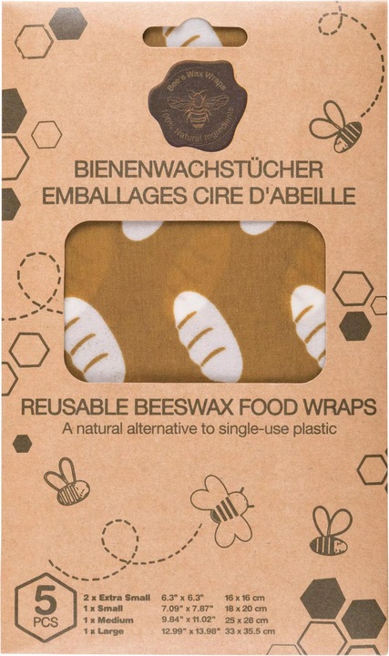 Image du produit Nuts Tissus en cire d'abeille (5 x)