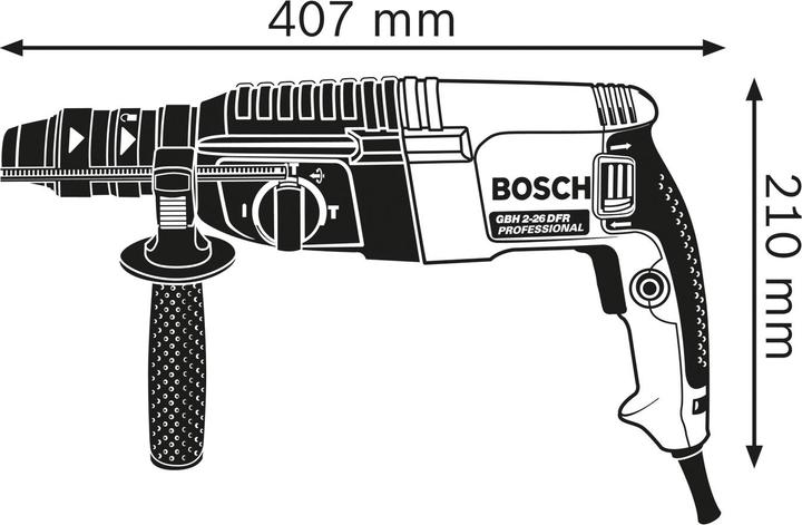 Immagine prodotto Bosch Professional Trapano a percussione rotante con SDS plus GBH 2-26 F, valigetta di trasporto (Corrente elettrica)