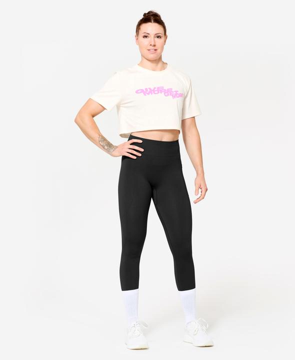 Produktbild Domyos Women's Loose Fit Weight Training Crop Top - White (S)