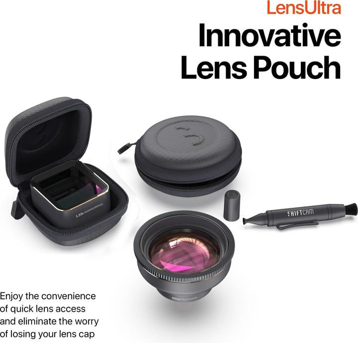 Produktbild ShiftCam Smartphone-Objektiv LensUltra 1.33x Anamorphic